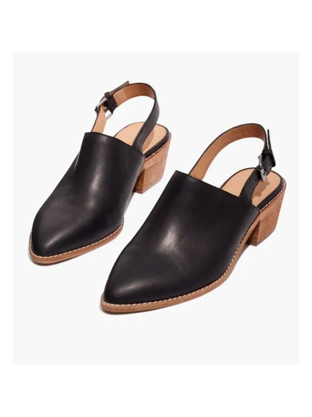 Madewell Jess Slingback Leather Mule Size 9